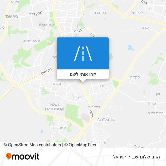 מפת הרב שלום שבזי