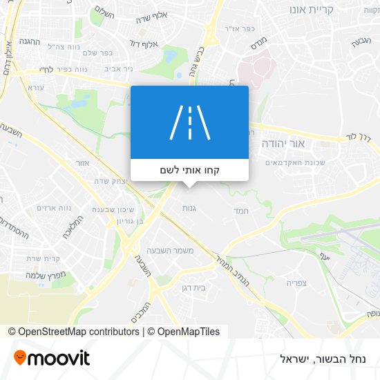 מפת נחל הבשור