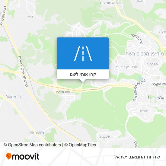 מפת שדרות החמאם