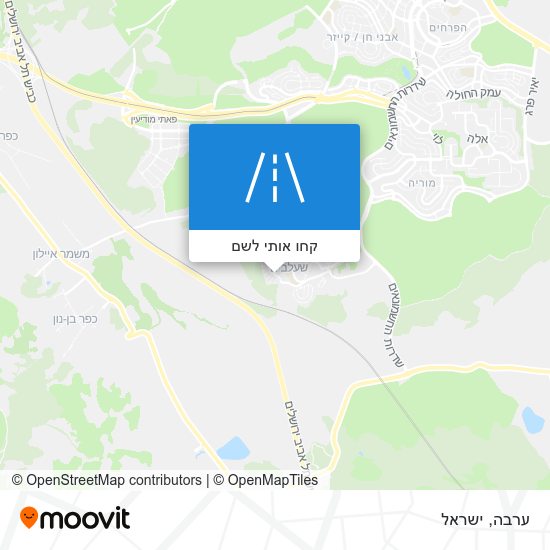 מפת ערבה