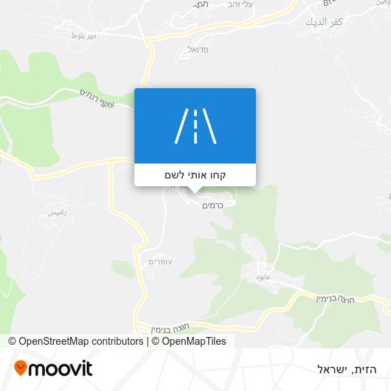 מפת הזית