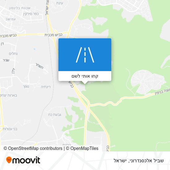 מפת שביל אלכסנדרוני