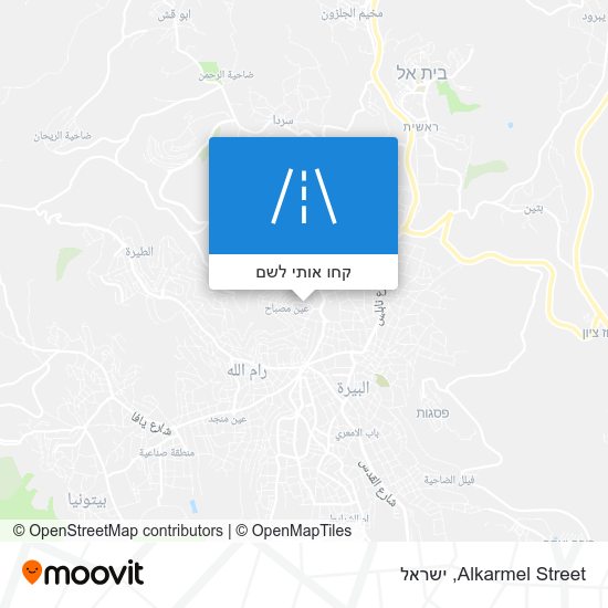 מפת Alkarmel Street