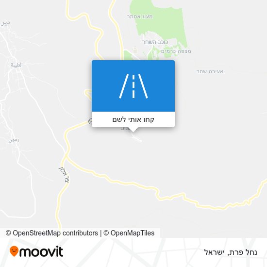 מפת נחל פרת