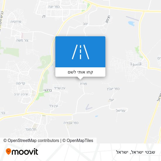 מפת שבטי ישראל
