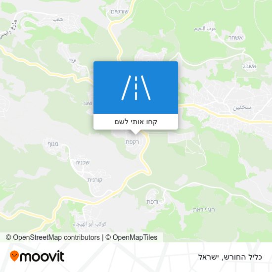 מפת כליל החורש