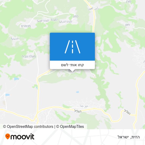 מפת הזית