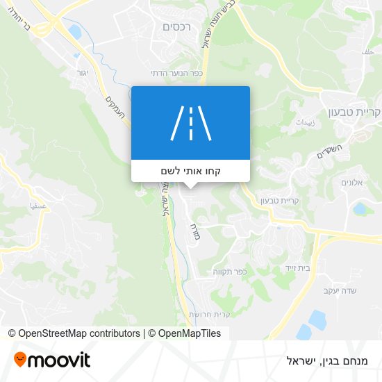 מפת מנחם בגין