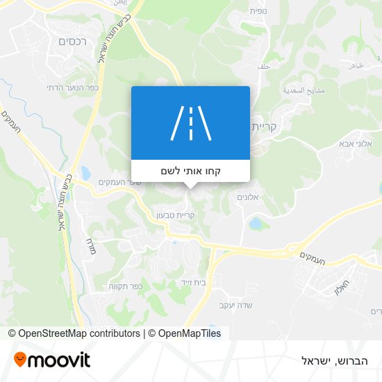 מפת הברוש
