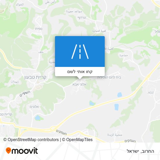 מפת החרוב