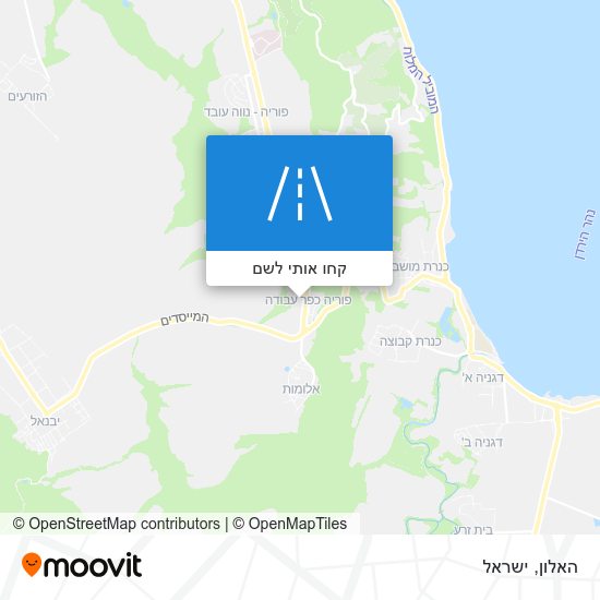 מפת האלון