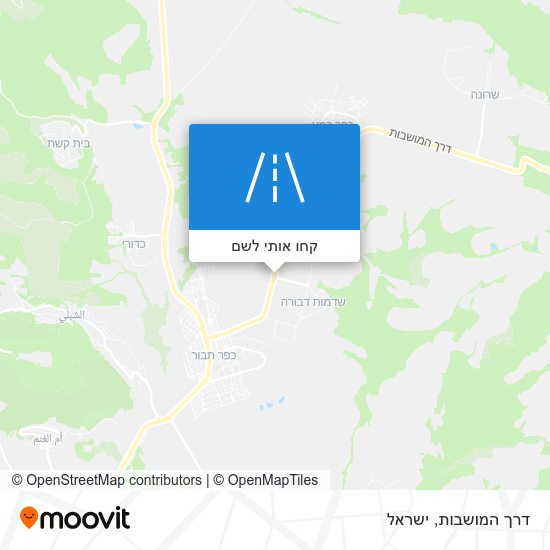 מפת דרך המושבות