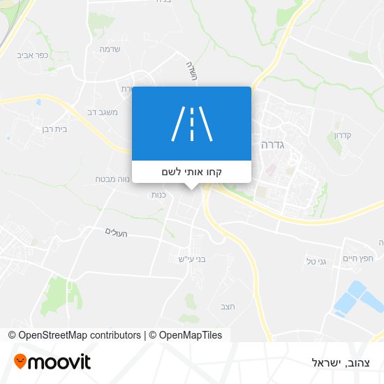 מפת צהוב