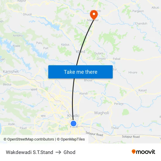 मरियाई गेट नवीन एसटी स्टैंड to घोड map