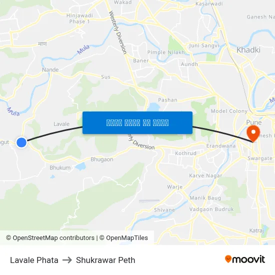 लवाले फाटा to शुक्रवार पेठ map