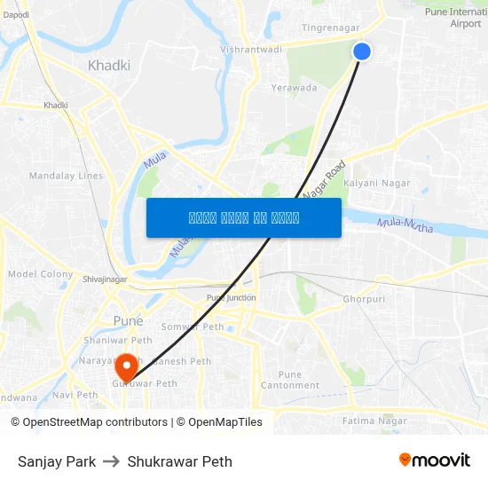 Sanjay Park to Shukrawar Peth map