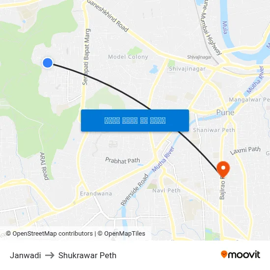 जनवादी to शुक्रवार पेठ map