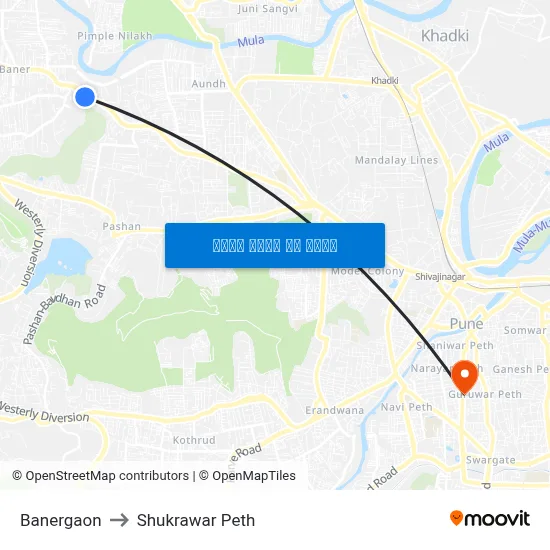 बानेरगाव to शुक्रवार पेठ map