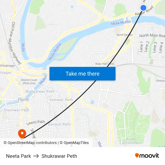 नीता पार्क to शुक्रवार पेठ map