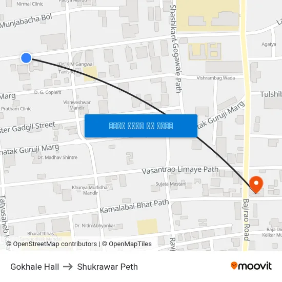 गोखले हॉल to शुक्रवार पेठ map