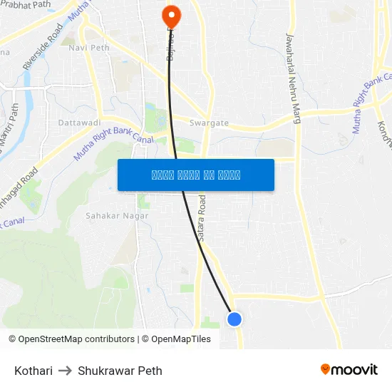 कोठारी to शुक्रवार पेठ map