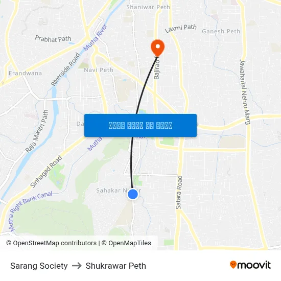सारंग सोसाइटी to शुक्रवार पेठ map