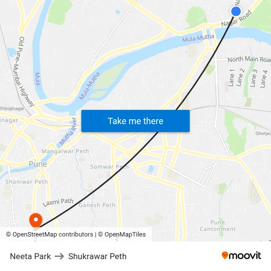 Neeta Park to Shukrawar Peth map
