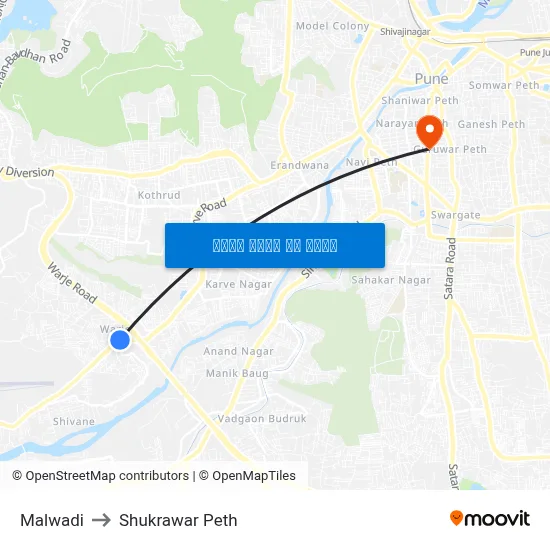 मालवाड़ी to शुक्रवार पेठ map