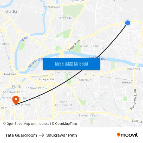 टाटा गार्डरूम to शुक्रवार पेठ map
