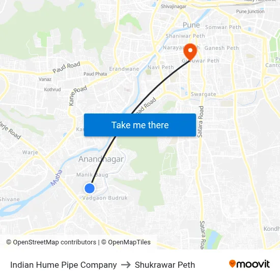 इंडियन ह्यूम पाइप कंपनी to शुक्रवार पेठ map