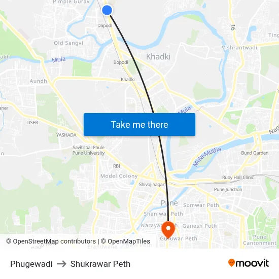 फुगेवाड़ी to शुक्रवार पेठ map