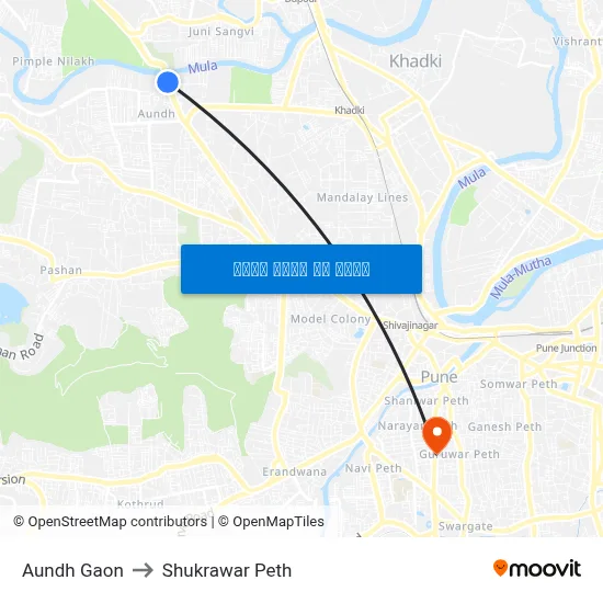 आउंध गाव to शुक्रवार पेठ map