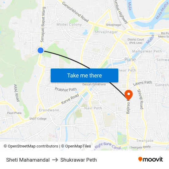 शेती महामंडल to शुक्रवार पेठ map