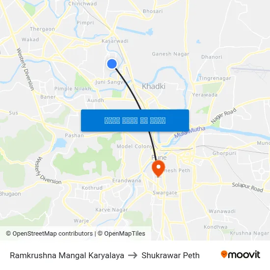 रामकृष्ण मंगल कार्यालय to शुक्रवार पेठ map