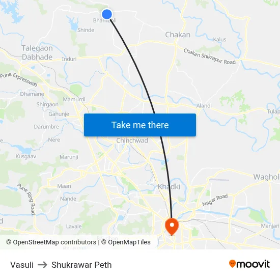 वासुली to शुक्रवार पेठ map