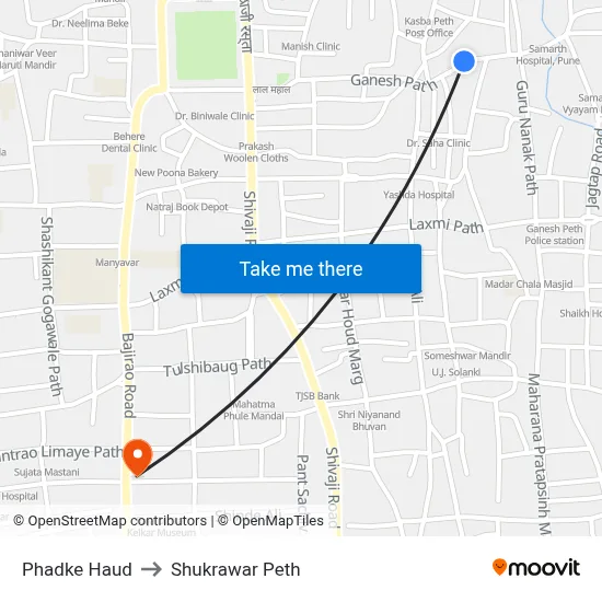 Phadke Haud to Shukrawar Peth map