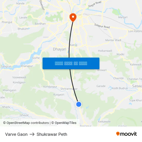 वारवे गाव to शुक्रवार पेठ map
