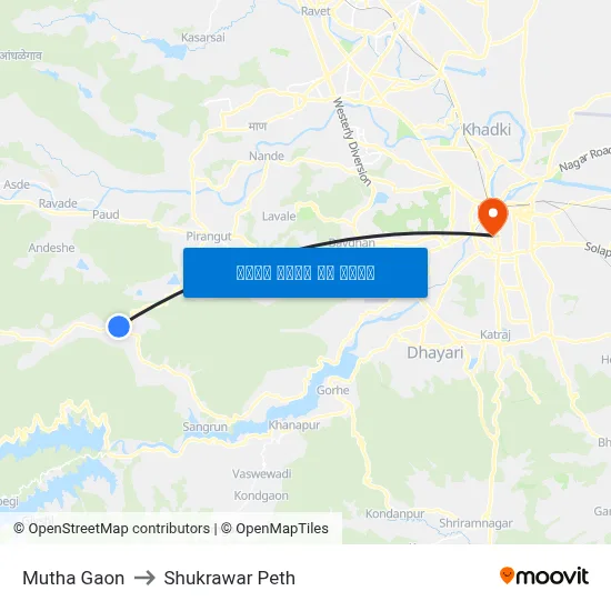 मुठा गाव to शुक्रवार पेठ map