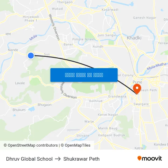 ध्रुव ग्लोबल स्कूल to शुक्रवार पेठ map