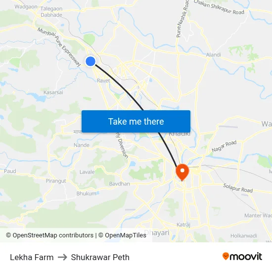 Lekha Farm to Shukrawar Peth map