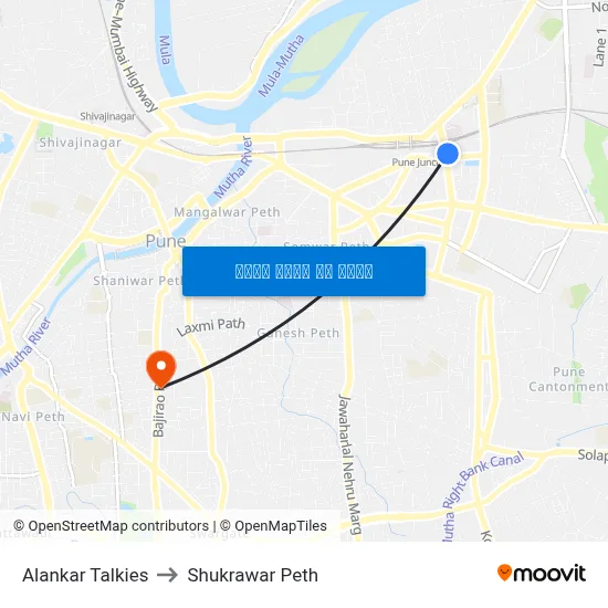 अलंकार टॉकीज to शुक्रवार पेठ map