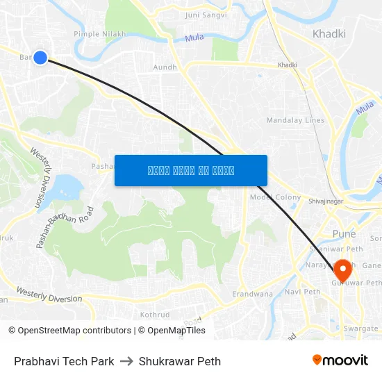 प्रभावी टेक पार्क to शुक्रवार पेठ map