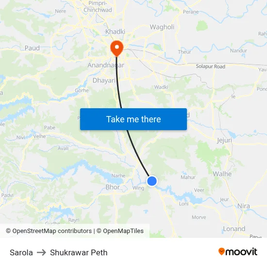 सरोला to शुक्रवार पेठ map