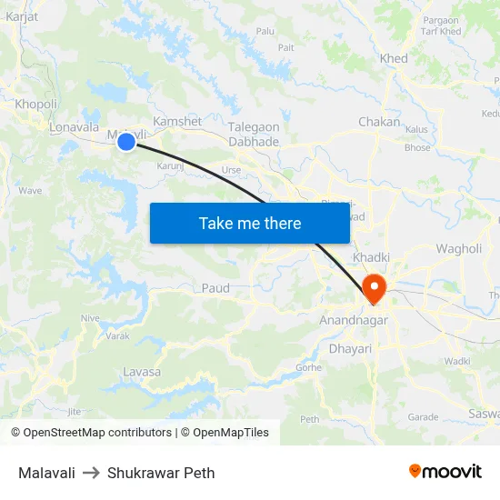 मालवली to शुक्रवार पेठ map