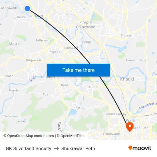 जी के सिल्वरलैंड सोसाइटी to शुक्रवार पेठ map