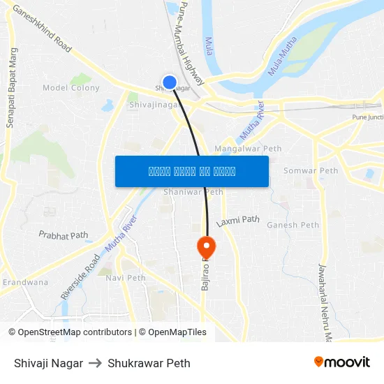 शिवाजी नगर to शुक्रवार पेठ map