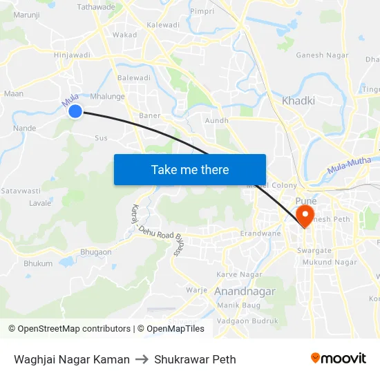वाघजाई नगर कमान to शुक्रवार पेठ map