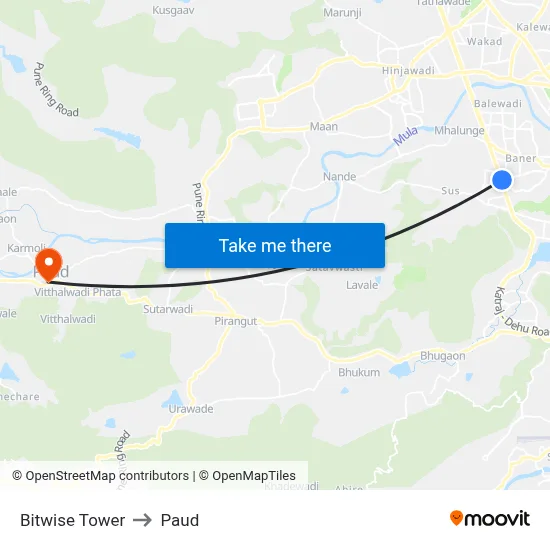 बिटवाइज टॉवर to पौड map