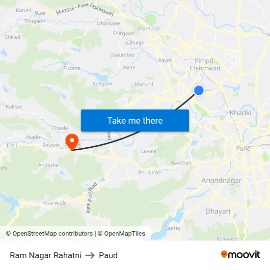 Ram Nagar Rahatni to पौड map