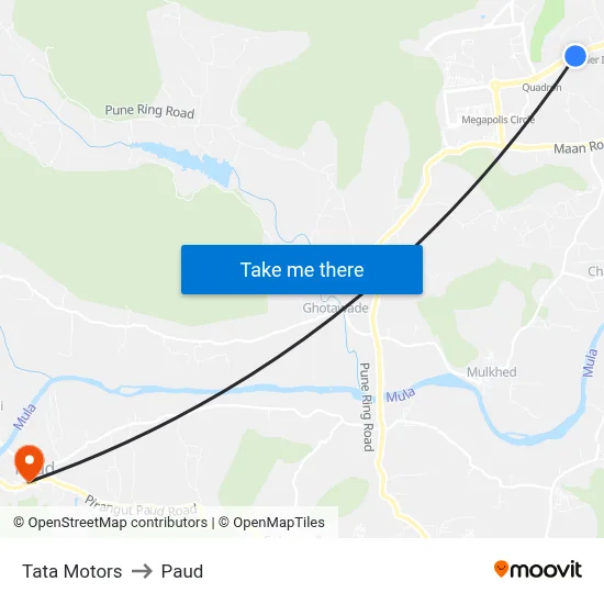 टाटा मोटर्स to पौड map